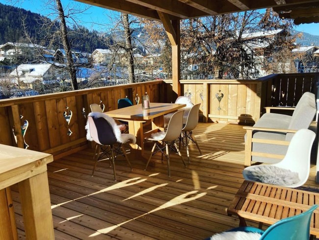 Großzügige Terrasse mit Blick aufs Grießenkar