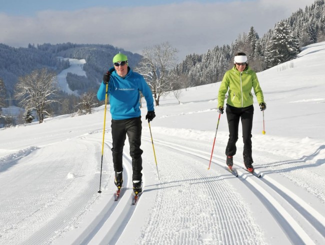 Gut präparierte Langlaufloipen © Flachau Tourismus